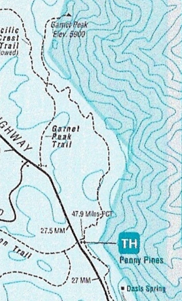 Garnet Peak: via Pacific Crest Trail at Penny Pines; Pine ...