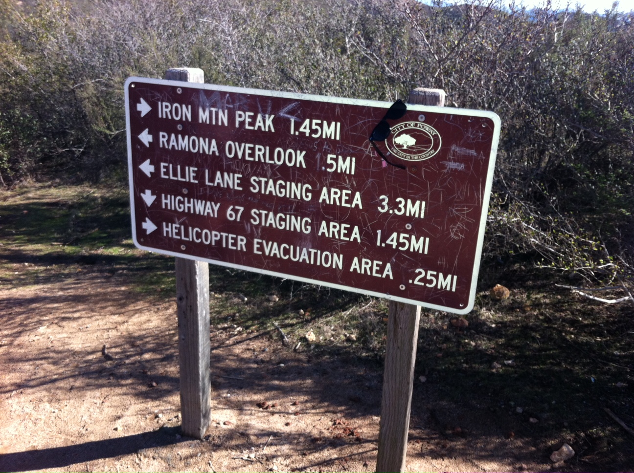 Hybrid Hike:  Iron Mountain/Ellie Lane Trail. Poway, CA