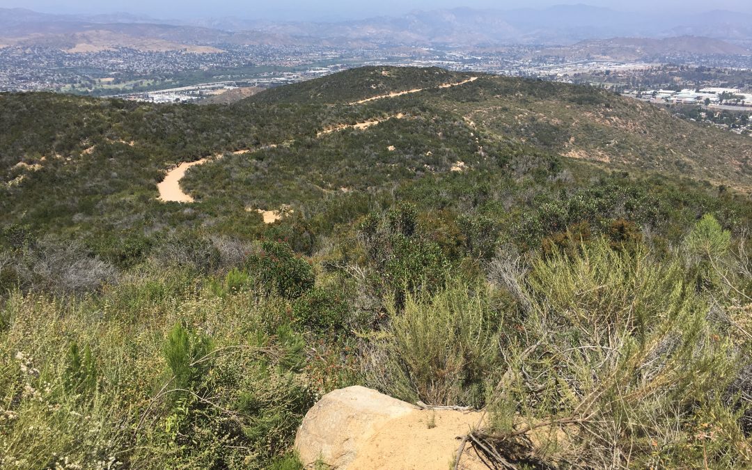 Cowles Mountain via Barker Way; Cowles Mountain Service Road Trail:  10/22/2017 Hiker Therapy