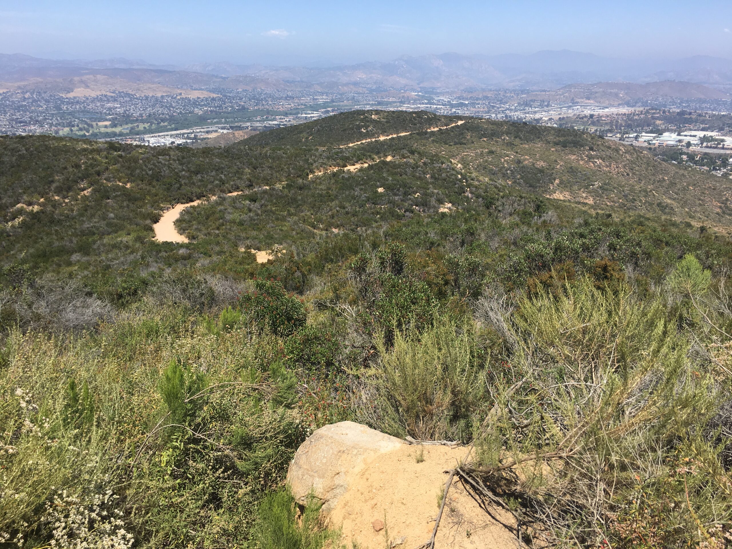 Cowles Mountain via Barker Way; Cowles Mountain Service Road Trail:  10/22/2017 Hiker Therapy