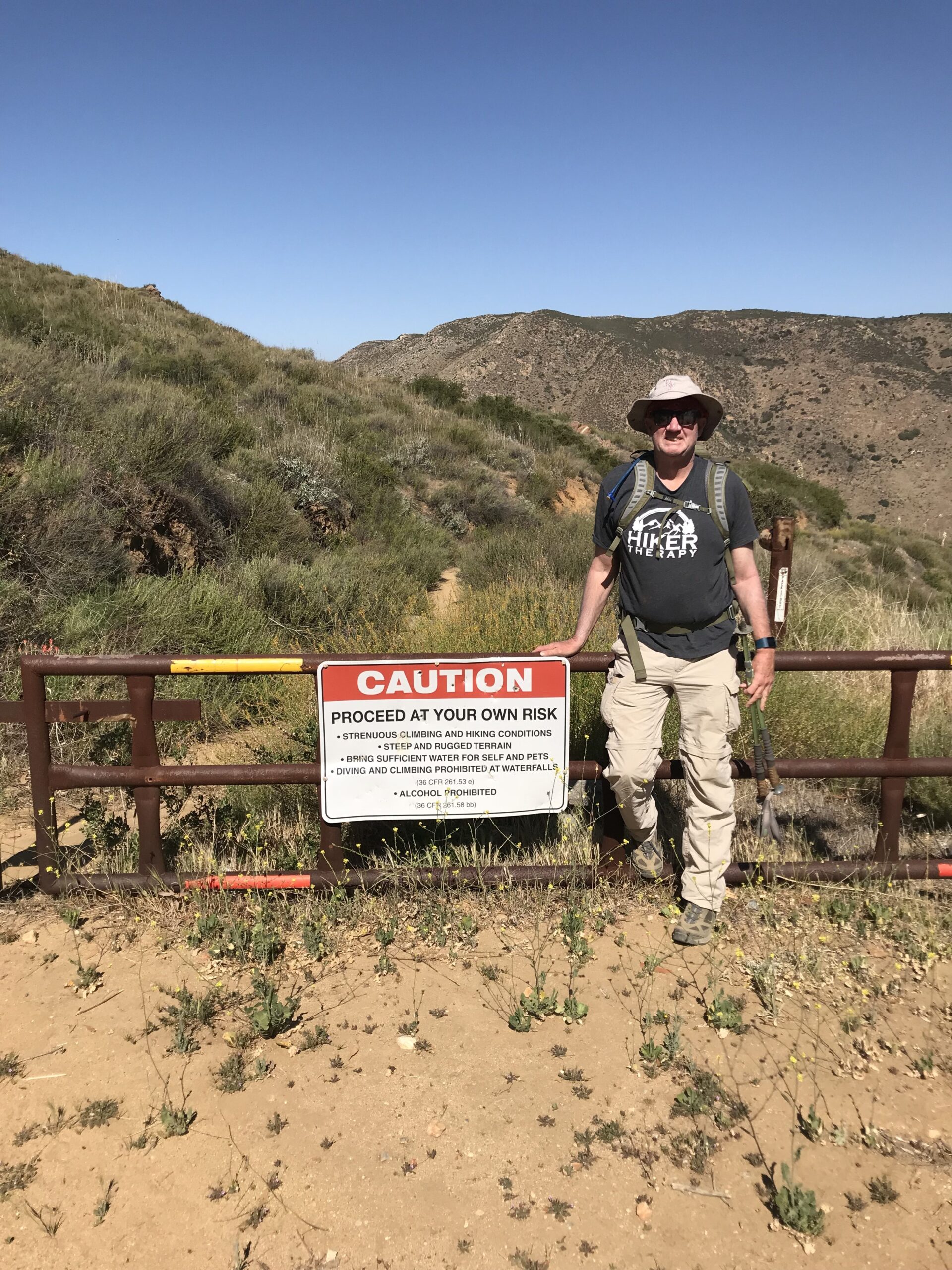 Cedar Creek Falls Trail Julian, CA  04/28/2018      Hiker Therapy